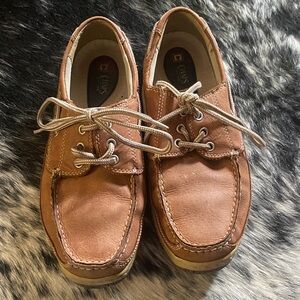Chaps Men's Tan Boat Shoes